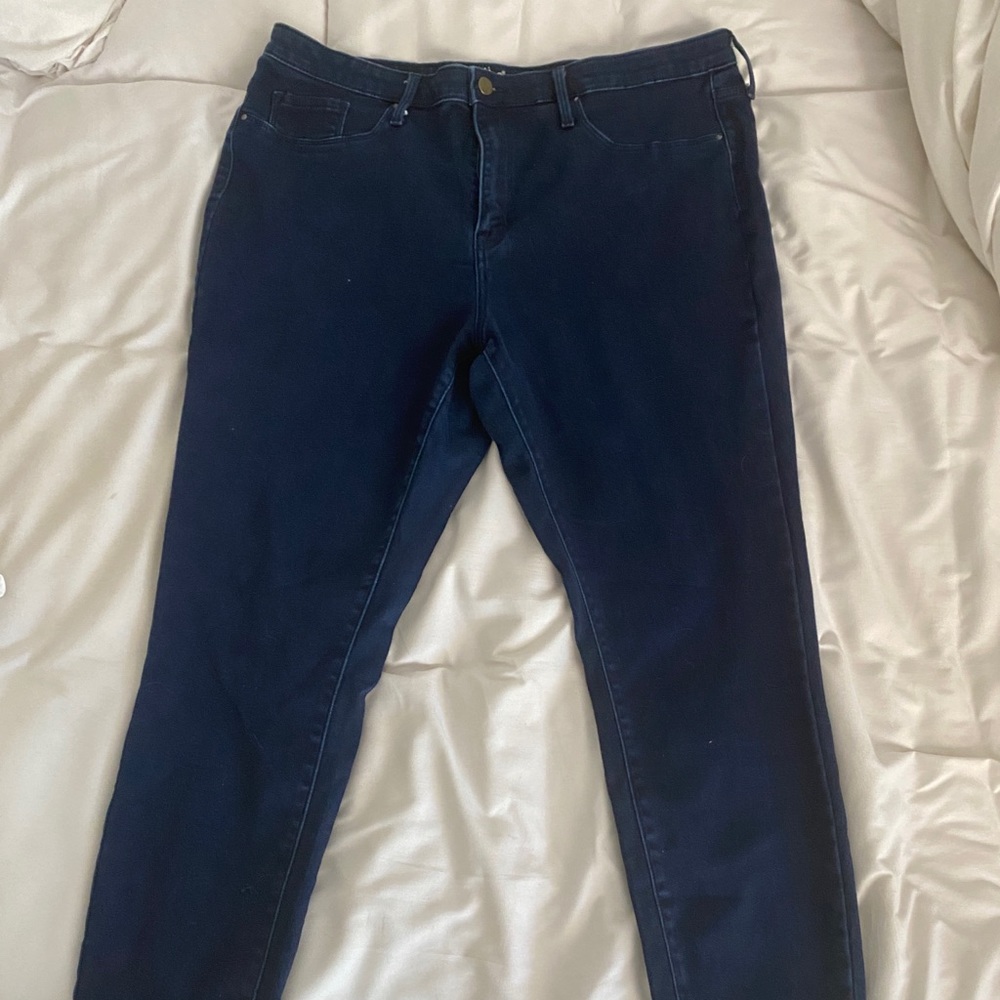 High rise jeggings dark wash 18R